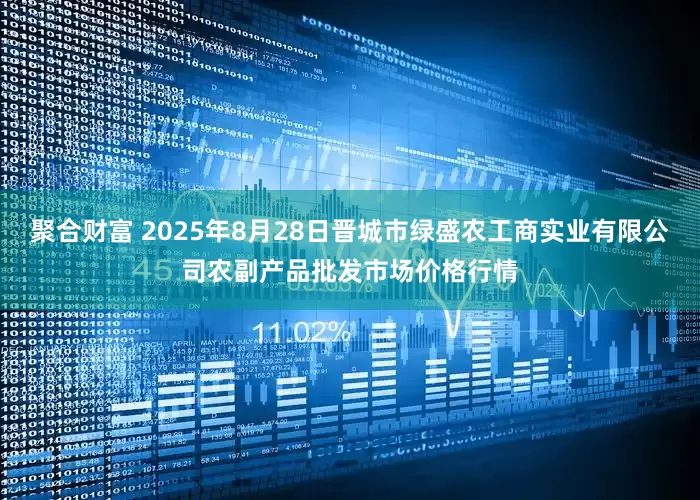聚合财富 2025年8月28日晋城市绿盛农工商实业有限公司农副产品批发市场价格行情